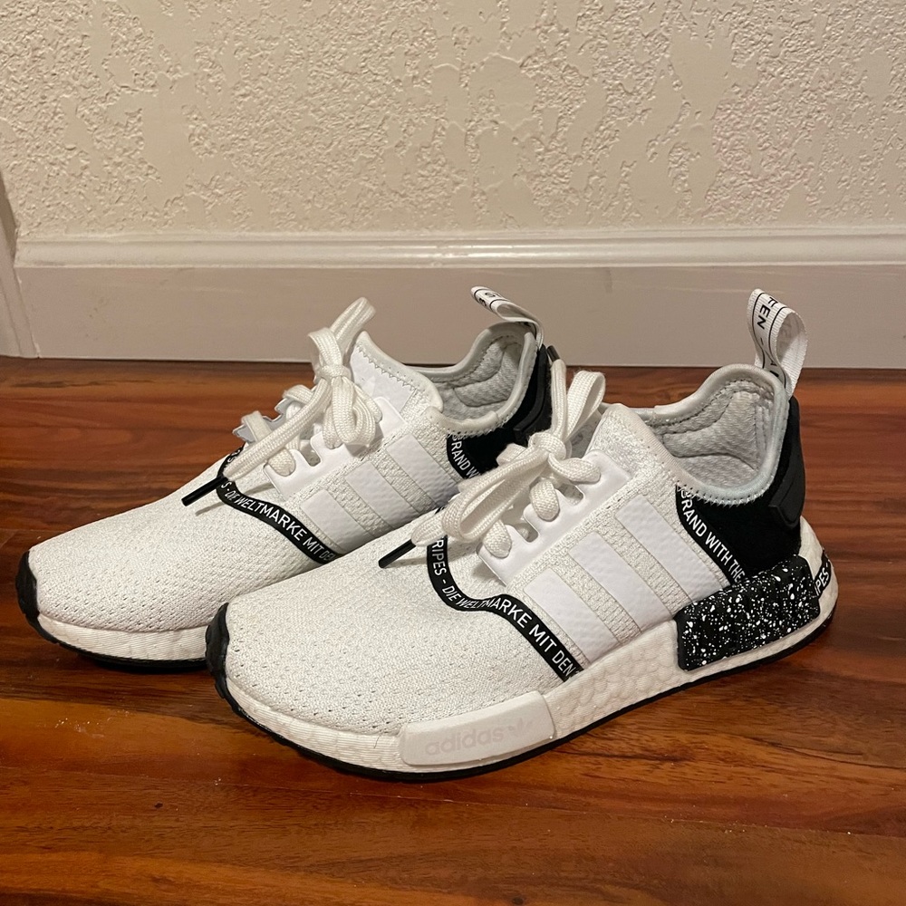 Adidas NMD R1 White Black Speckle